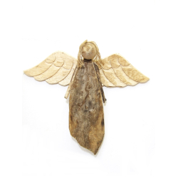 Anioł Hand Made z surowego drewna wiszący 35x40cm